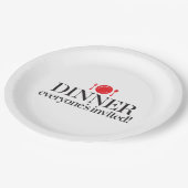 Assiettes En Carton Dîner chacun invité (Angle)