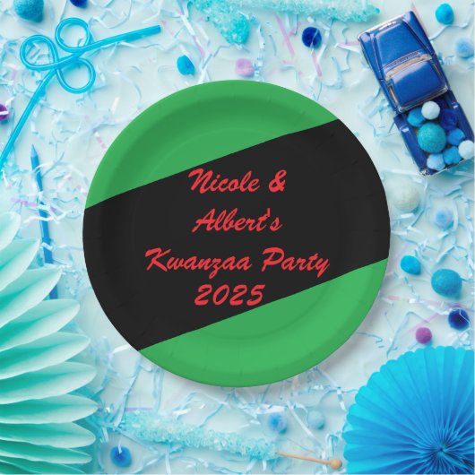 Assiettes En Carton Dîner cool Kwanzaa (Fête)