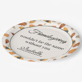 Assiettes En Carton Dîner d'action amis Vacances Table Boho (Angle)