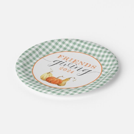 Assiettes En Carton Dîner d'action de grâces (Angle)