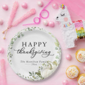 Assiettes En Carton Dîner d'action de grâces Eucalyptus Citrouille (Fête)