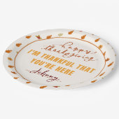 Assiettes En Carton Dîner d'amitié Script Boho Party Table (Angle)