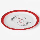 Assiettes En Carton Dîner De La Réception Du Mariage (Angle)