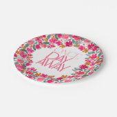 Assiettes En Carton Dîner de répétition noire colorée Fiesta (Angle)