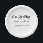 Assiettes En Carton Dîner de répétition Un jour avant la veille au soi<br><div class="desc">conception</div>