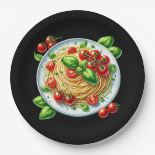 Assiettes En Carton Dîner des amateurs de spaghetti amusants