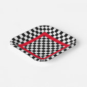 Assiettes En Carton Dîner des années 50 (Angulaire)