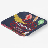 Assiettes En Carton Dîner japonais hibachi fête d'anniversaire (Angulaire)