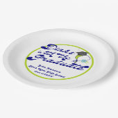 Assiettes En Carton Dinks avec Graduate Pickleball Graduation (Angle)