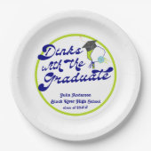 Assiettes En Carton Dinks avec Graduate Pickleball Graduation (Devant)