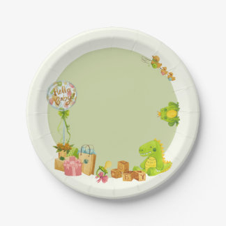 Assiettes En Carton Dino enfants jouets fête d'anniversaire