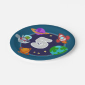 Assiettes En Carton Dinos dans les plaques spatiales (Angle)