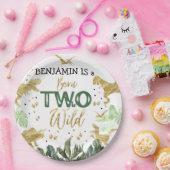 Assiettes En Carton Dinosaur 2e fête d'anniversaire (Fête)