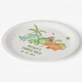 Assiettes En Carton Dinosaur Anniversaire Plaques Papier de fête Boy C (Angle)