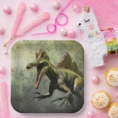 Assiettes En Carton Dinosaur effrayant (Fête)