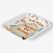 Assiettes En Carton Dinosaur fête d'anniversaire avec l'oeuf géant Din (Angulaire)
