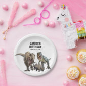 Assiettes En Carton Dinosaur fête d'anniversaire imprimable, Dino Part (Fête)