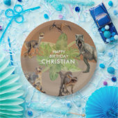 Assiettes En Carton Dinosaur fête d'anniversaire T Rex (Fête)