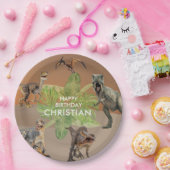 Assiettes En Carton Dinosaur fête d'anniversaire T Rex (Fête)