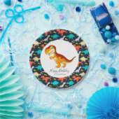 Assiettes En Carton Dinosaur jurassique T Rex Party (Fête)