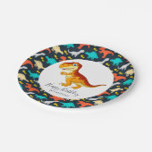 Assiettes En Carton Dinosaur jurassique T Rex Party (Angle)