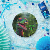 Assiettes En Carton Dinosaur Lover avec le Cool TRex (Fête)