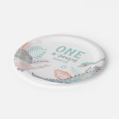 Assiettes En Carton Dinosaur One-A-Saurus 1er anniversaire (Angle)