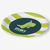 Assiettes En Carton Dinosaur Parti Anniversaire de enfant à thème (Angle)