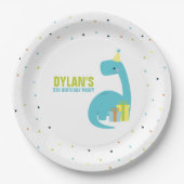 Assiettes En Carton Dinosaur Parti Anniversaire de enfant à thème (Devant)