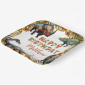 Assiettes En Carton Dinosaur Plaques papier fête d'anniversaire (Angulaire)