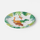 Assiettes En Carton Dinosaur Plates Garçon (Angle)