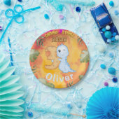 Assiettes En Carton Dinosaur Stomp Chomp Rawr 3e anniversaire fête (Fête)