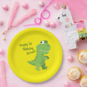 Assiettes En Carton Dinosaur T-rex Enfants 1er anniversaire Dino Party (Fête)