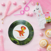 Assiettes En Carton Dinosaur T Rex Jungle Party (Fête)