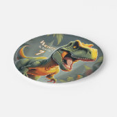 Assiettes En Carton Dinosaur T Rex Jurassic Plaque Papier d'anniversai (Angle)