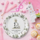 Assiettes En Carton Dinosaur Thème 1ère fête d'anniversaire (Fête)