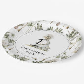 Assiettes En Carton Dinosaur Thème 1ère fête d'anniversaire (Angle)