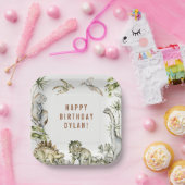 Assiettes En Carton Dinosaur Thème Anniversaire (Fête)