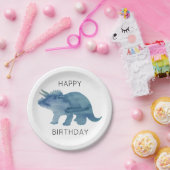 Assiettes En Carton Dinosaur Triceratops Bonne Plaques de fête d'anniv (Fête)