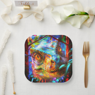 Assiettes En Carton Dinosaure