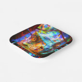 Assiettes En Carton Dinosaure (Angulaire)