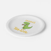 Assiettes En Carton Dinosaure amusant T-Rex Tyrannosaurus Tea Rex (Angle)