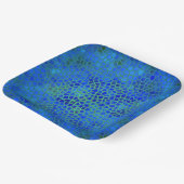 Assiettes En Carton Dinosaure bleu caché (Angulaire)