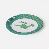 Assiettes En Carton Dinosaure dessin animé enfant plaque en papier. (Angle)