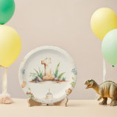 Assiettes En Carton Dinosaure Plaques de papier d'anniversaire un à un