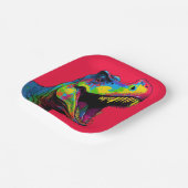 Assiettes En Carton Dinosaure roux (Angulaire)