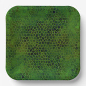 Assiettes En Carton Dinosaure Vert Caché (Recto)