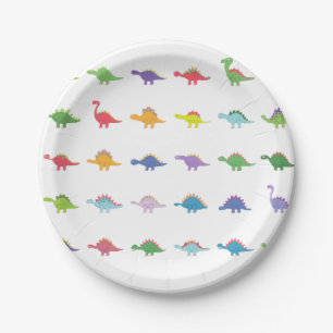 Assiettes En Carton Dinosaures