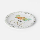 Assiettes En Carton Dinosaures mignons, T-Rex, Jurassique, Premier Ann (Angle)