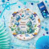 Assiettes En Carton Dinosaures personnalisés (Fête)